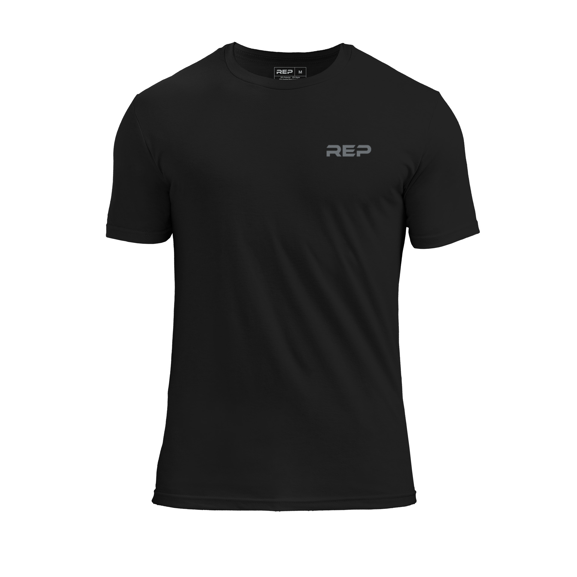 REP Short-sleeve Tri-Blend Crew T-Shirt - Heather Black/Cool Gray / X-Small